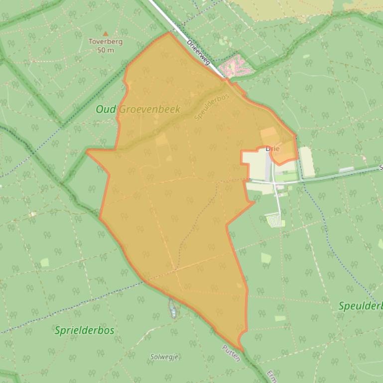 Kaart van postcodegebied 3852ME.