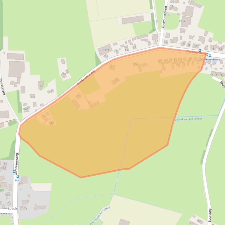 Kaart van postcodegebied 3852NG.