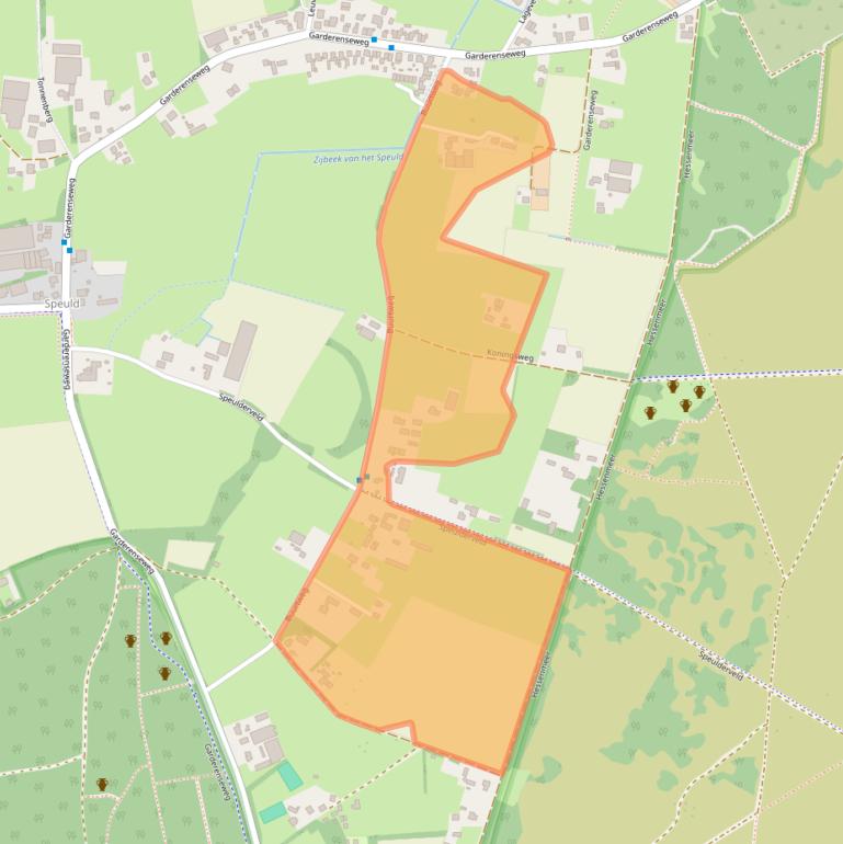 Kaart van postcodegebied 3852PA.