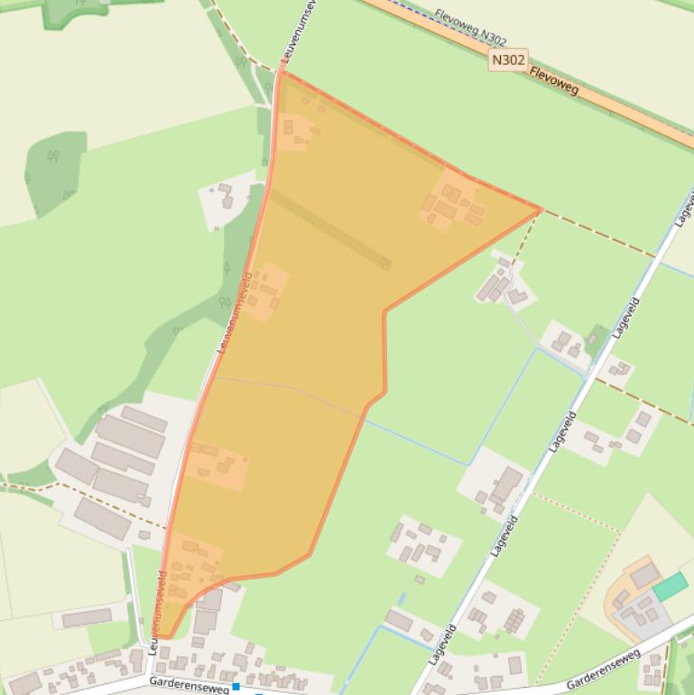 Kaart van postcodegebied 3852PG.