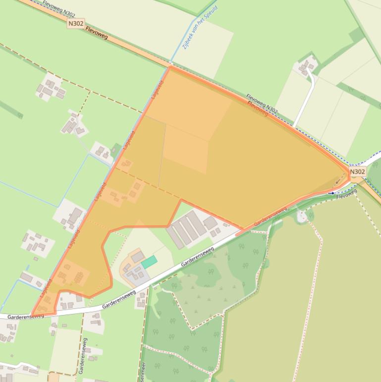 Kaart van postcodegebied 3852PJ.