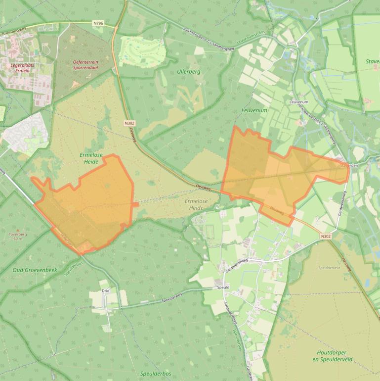 Kaart van postcodegebied 3852PK.