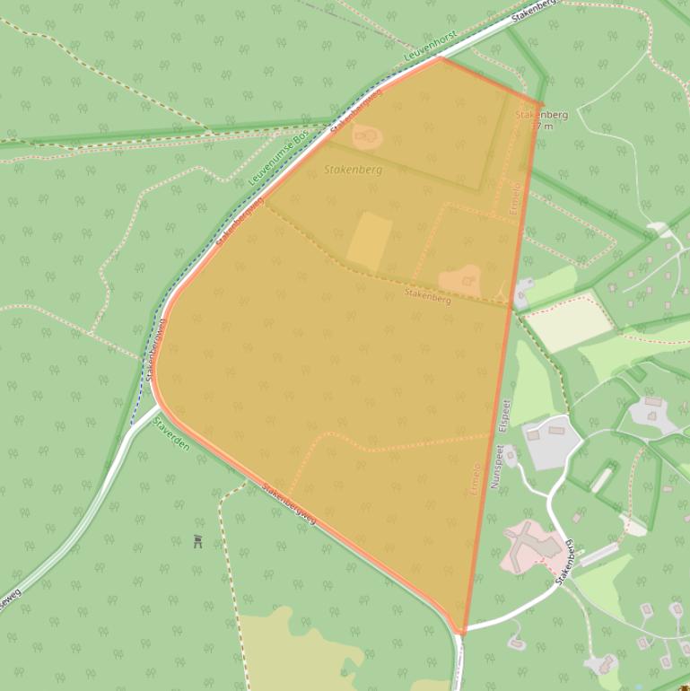 Kaart van postcodegebied 3852PR.