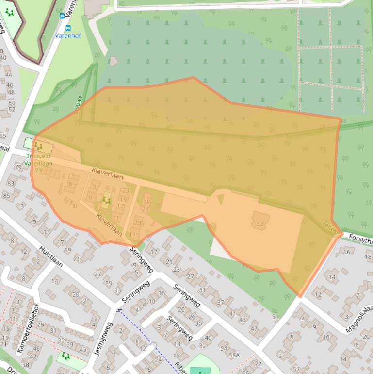 Kaart van postcodegebied 3852XP.