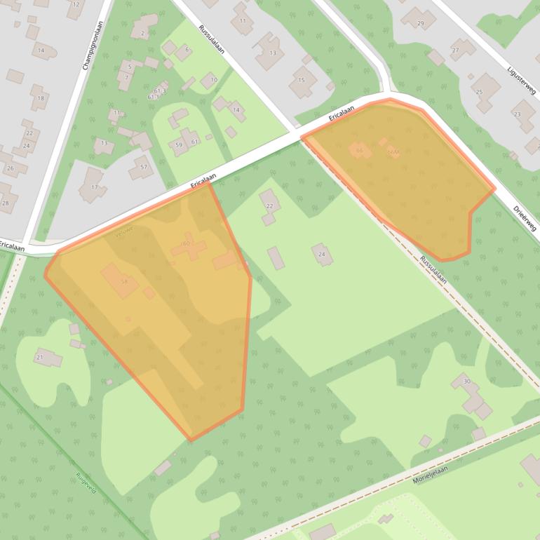 Kaart van postcodegebied 3852ZN.