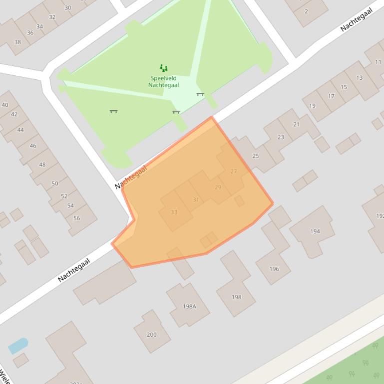 Kaart van postcodegebied 3853DN.