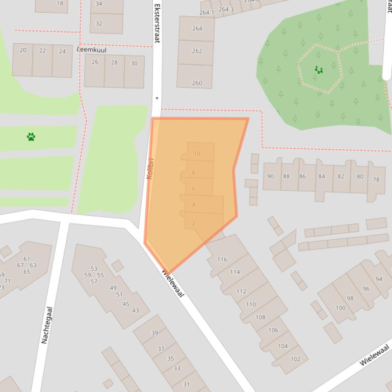 Kaart van postcodegebied 3853DV.