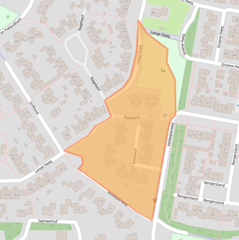 Kaart van postcodegebied 3853ER.