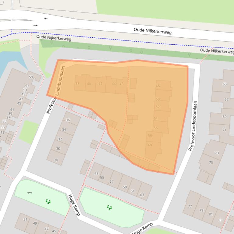 Kaart van postcodegebied 3853GD.