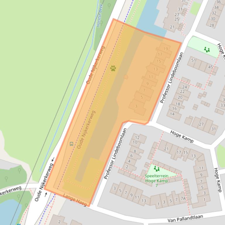 Kaart van postcodegebied 3853GE.