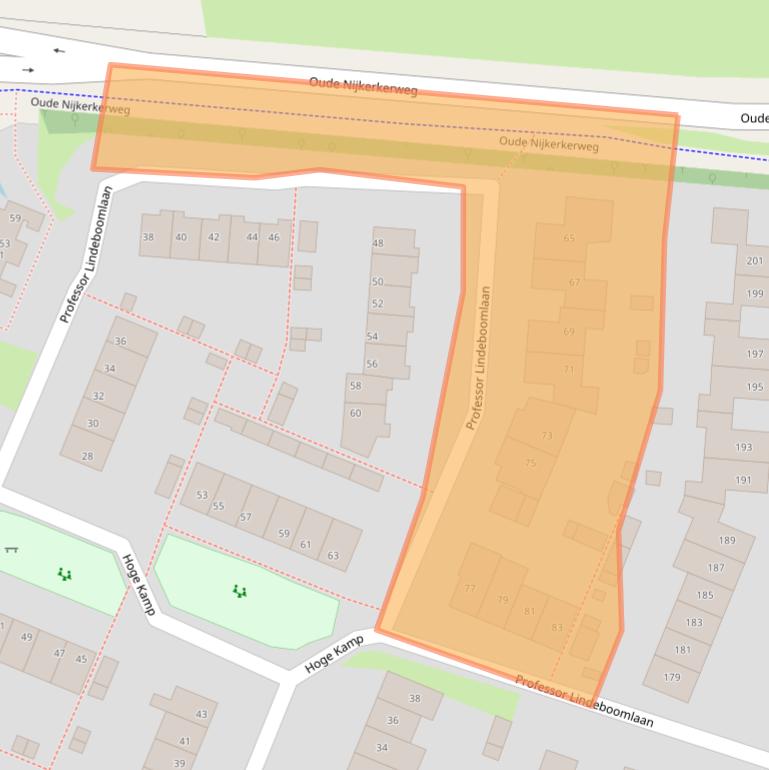 Kaart van postcodegebied 3853GJ.
