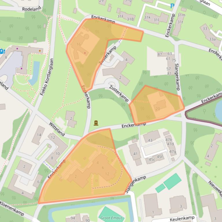 Kaart van postcodegebied 3853HL.