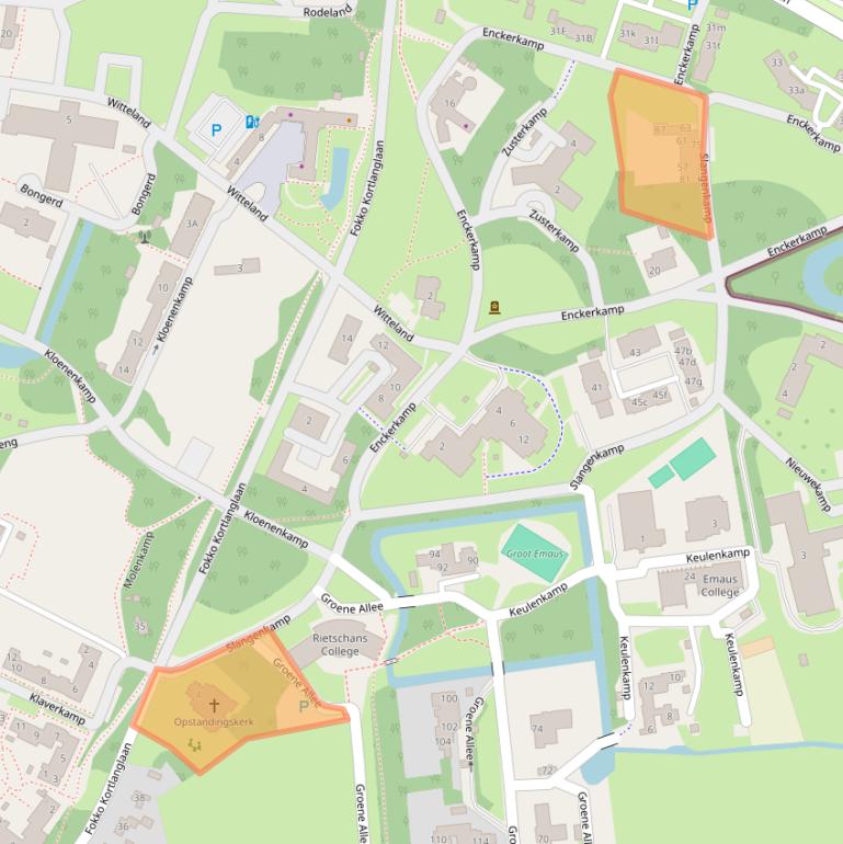 Kaart van postcodegebied 3853HM.