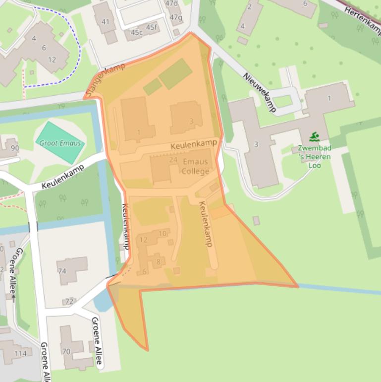 Kaart van postcodegebied 3853HW.