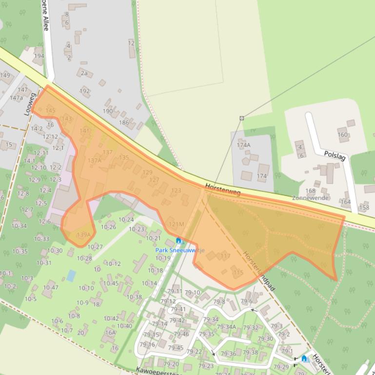 Kaart van postcodegebied 3853JA.