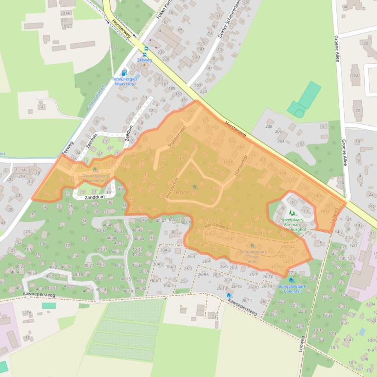 Kaart van postcodegebied 3853JB.