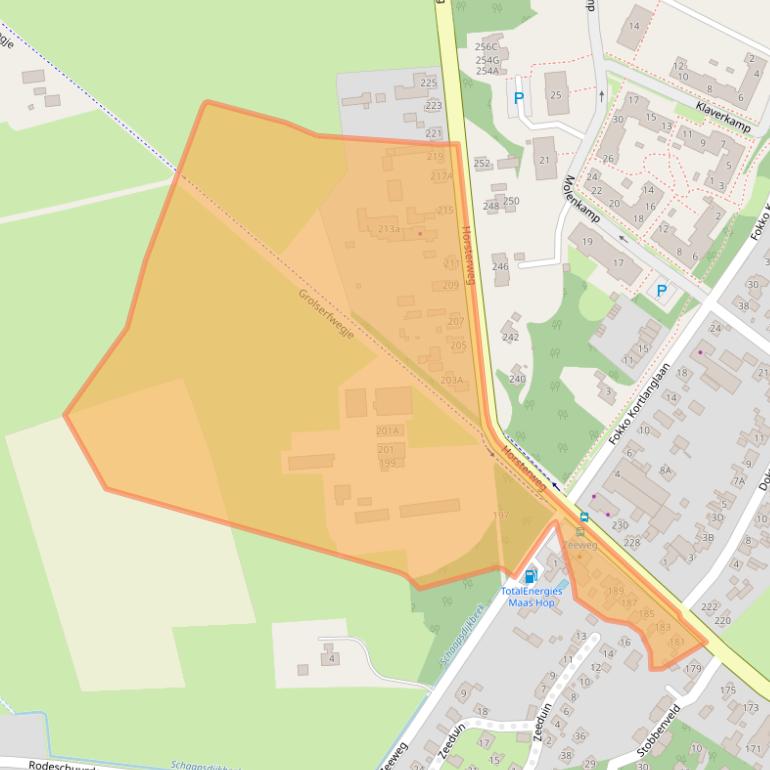 Kaart van postcodegebied 3853JC.