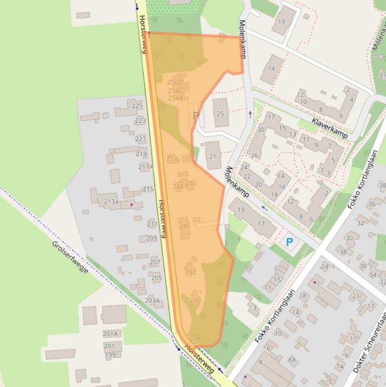 Kaart van postcodegebied 3853JJ.