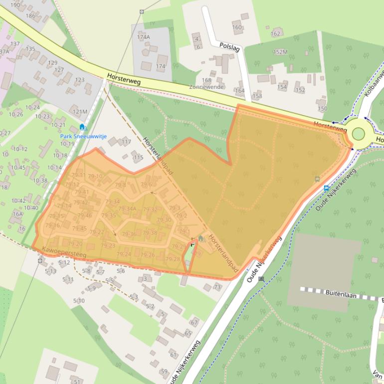 Kaart van postcodegebied 3853JM.