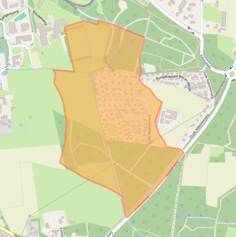 Kaart van postcodegebied 3853JN.
