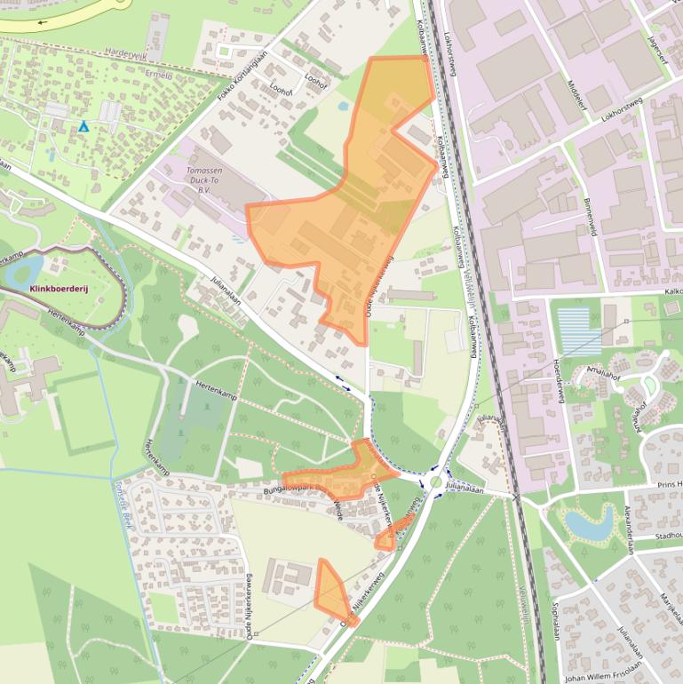 Kaart van postcodegebied 3853JP.