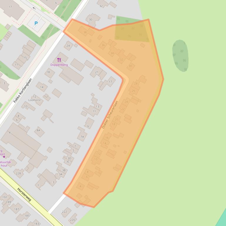 Kaart van postcodegebied 3853KB.