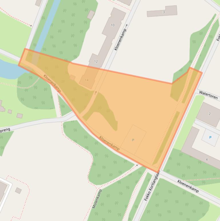 Kaart van postcodegebied 3853KD.