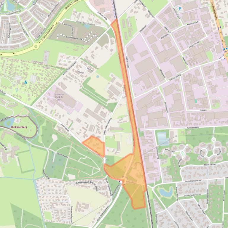 Kaart van postcodegebied 3853KK.