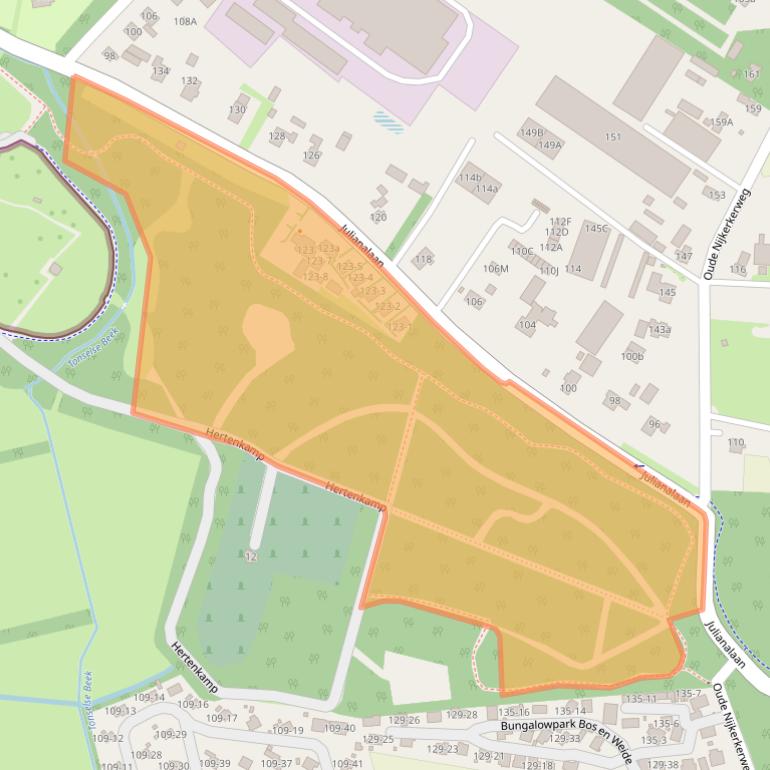 Kaart van postcodegebied 3853KN.