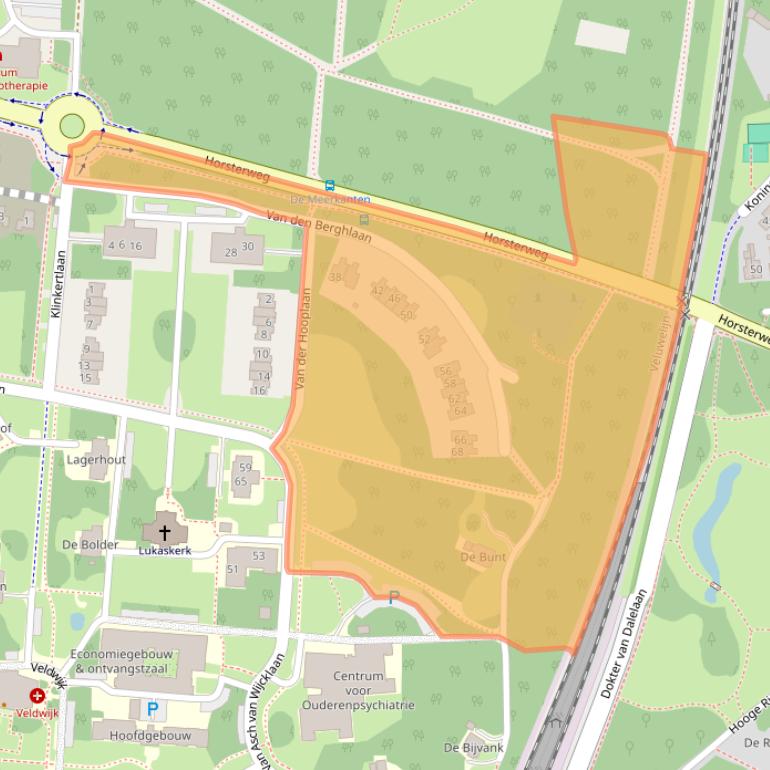 Kaart van postcodegebied 3853KR.