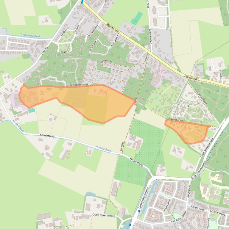 Kaart van postcodegebied 3853LE.