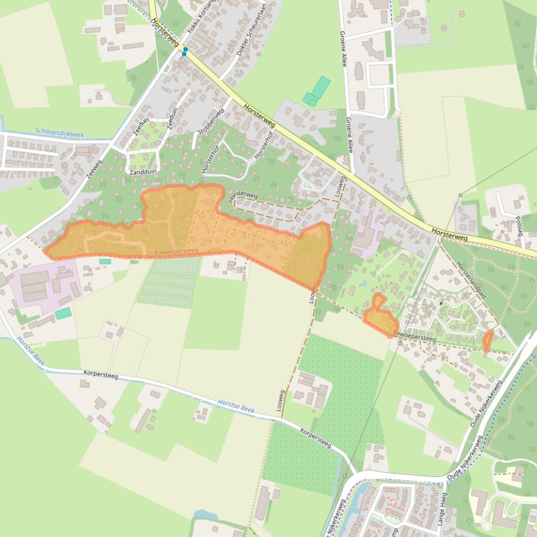 Kaart van postcodegebied 3853LG.