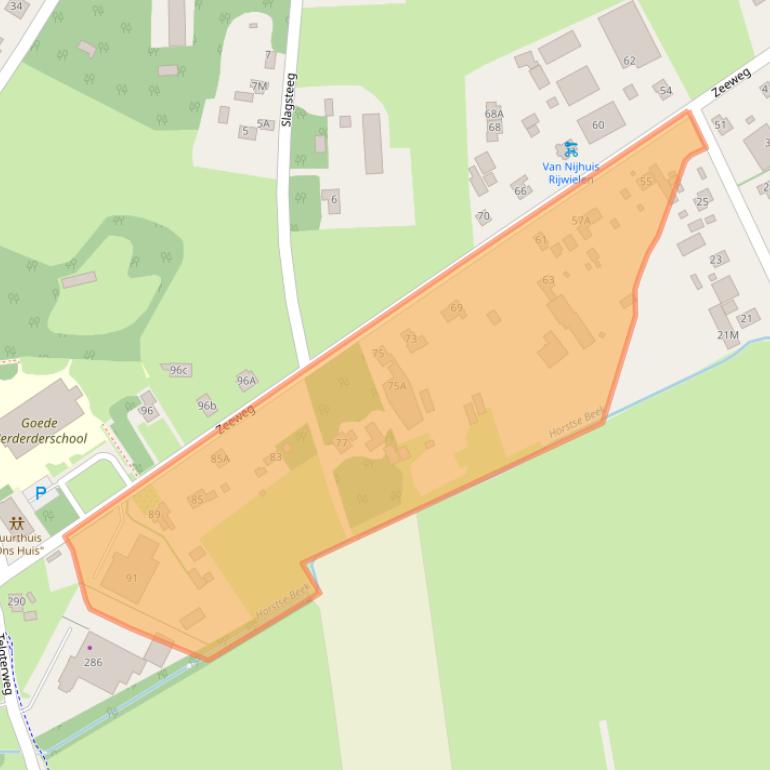 Kaart van postcodegebied 3853LK.