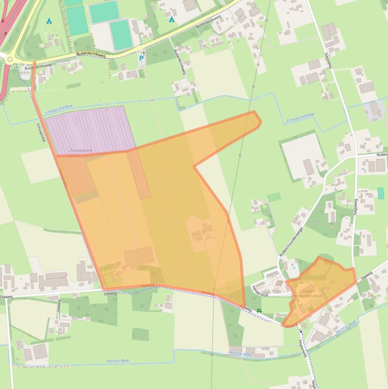 Kaart van postcodegebied 3853LN.