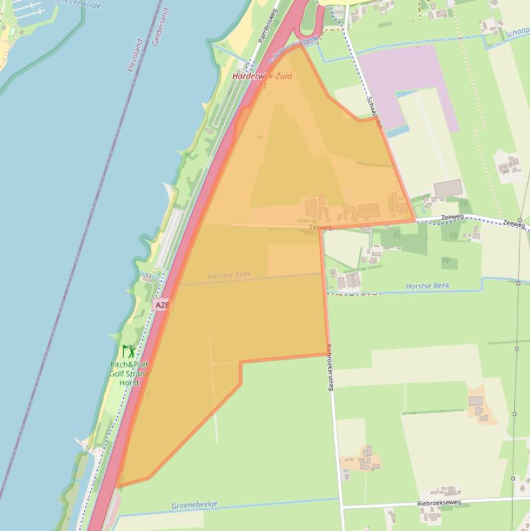 Kaart van postcodegebied 3853LP.