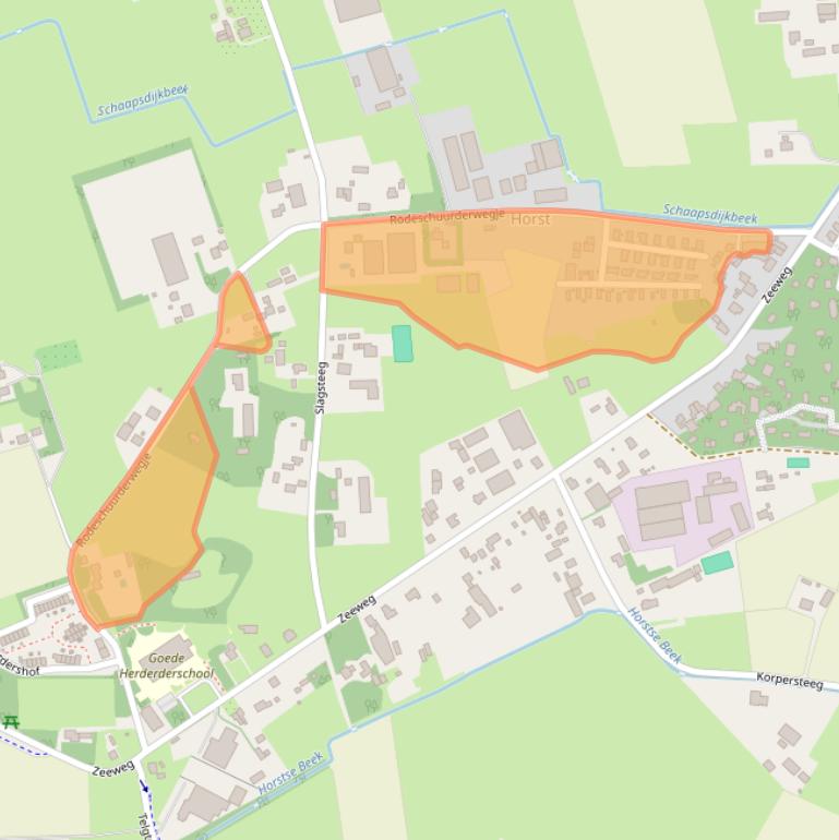 Kaart van postcodegebied 3853LR.
