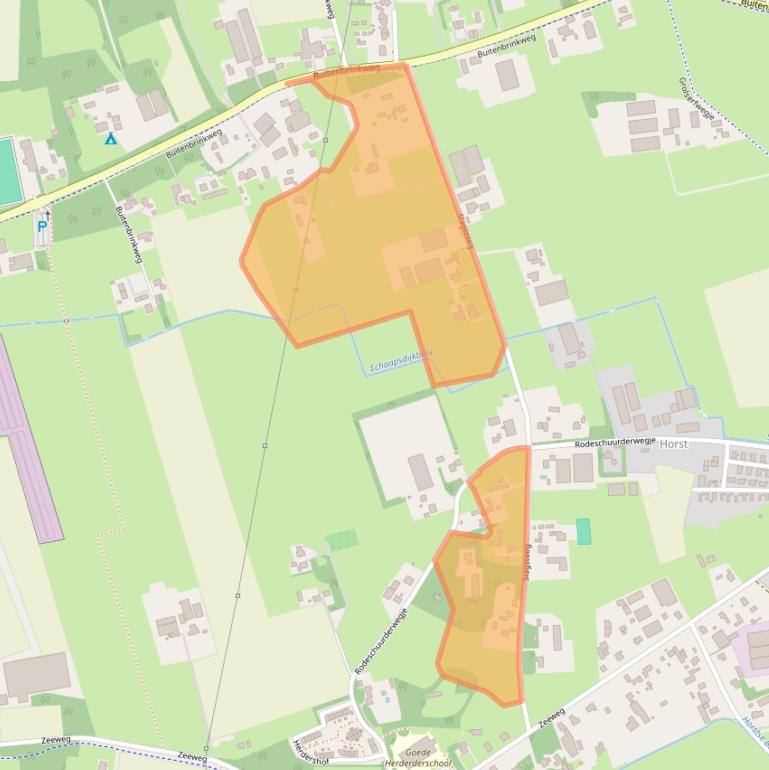 Kaart van postcodegebied 3853MA.