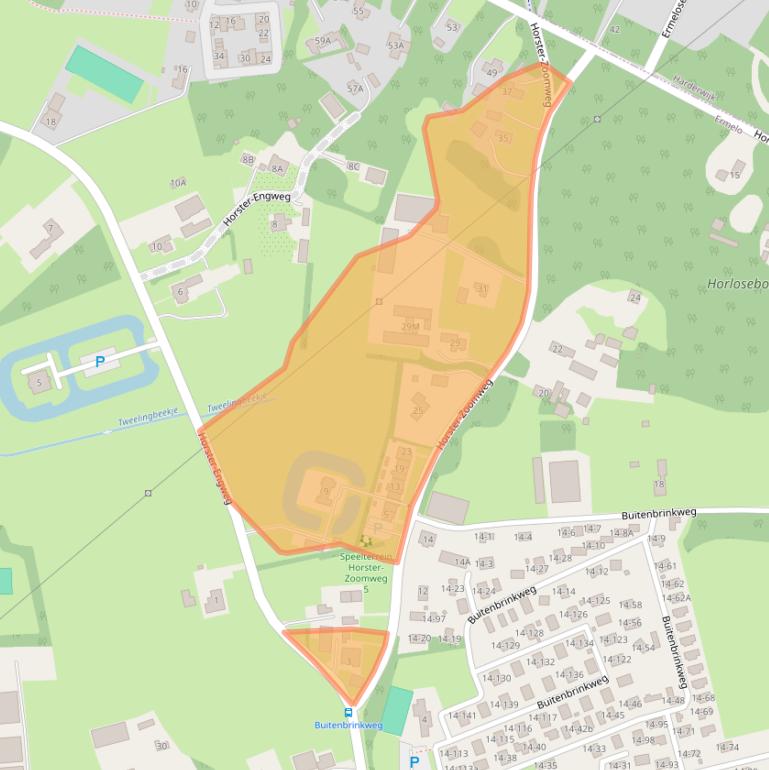 Kaart van postcodegebied 3853MC.