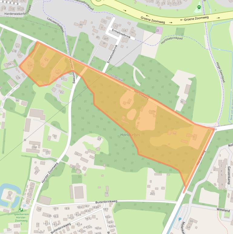 Kaart van postcodegebied 3853MH.