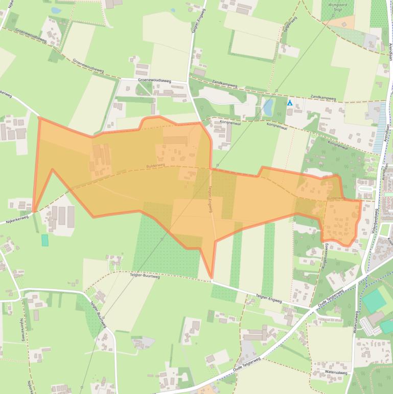 Kaart van postcodegebied 3853PA.