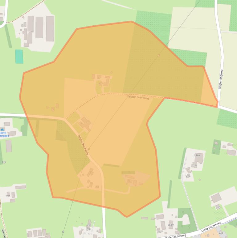 Kaart van postcodegebied 3853PE.