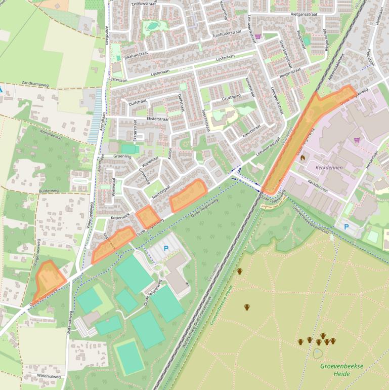 Kaart van postcodegebied 3853PH.