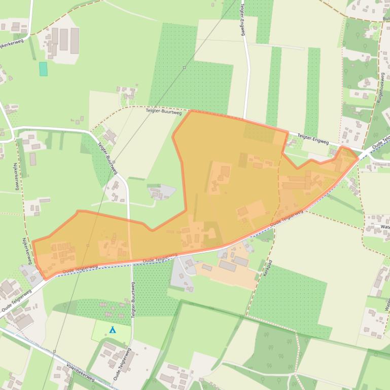 Kaart van postcodegebied 3853PK.