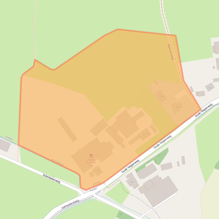 Kaart van postcodegebied 3853PL.