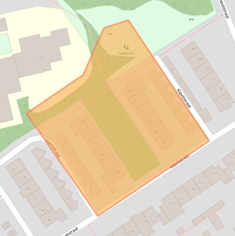 Kaart van postcodegebied 3853VN.