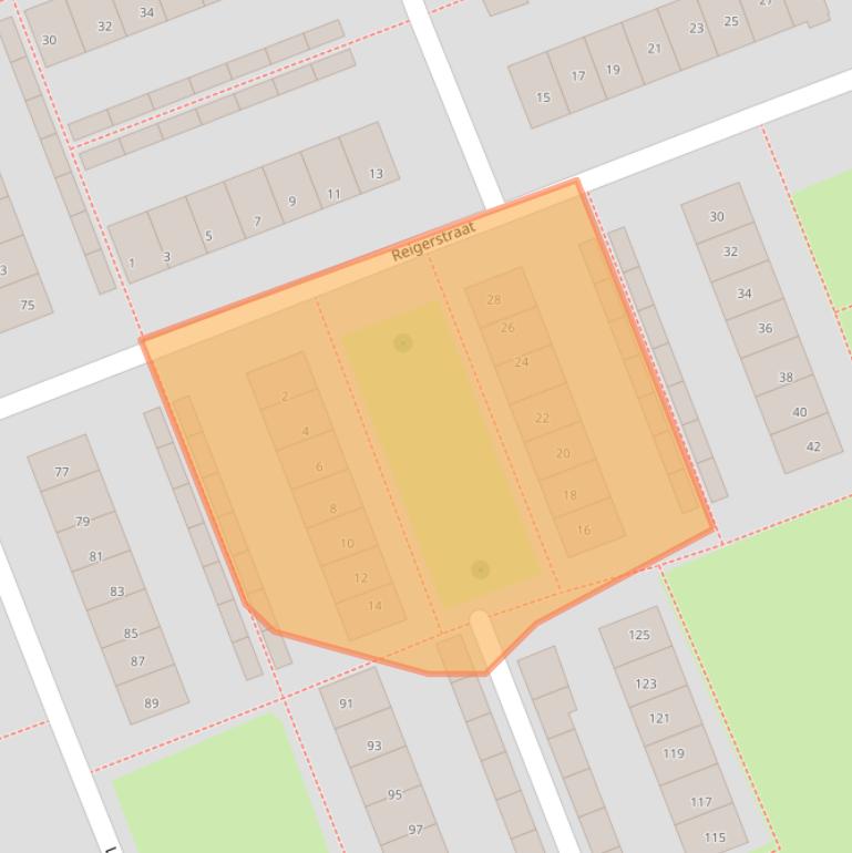Kaart van postcodegebied 3853XC.