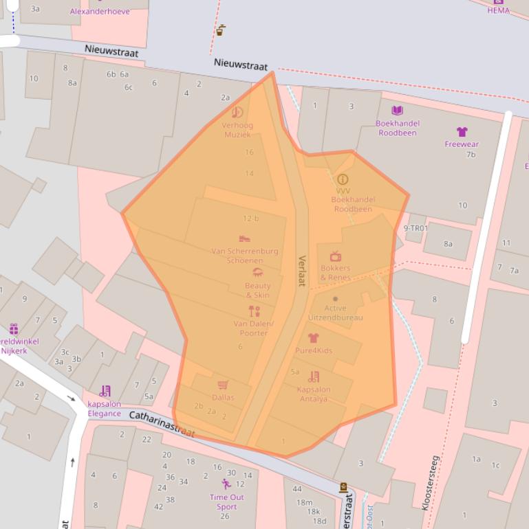 Kaart van postcodegebied 3861AA.