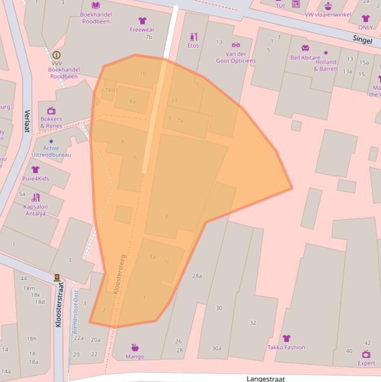 Kaart van postcodegebied 3861AC.