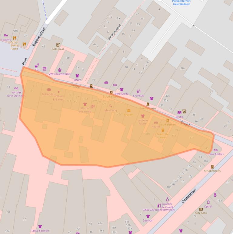 Kaart van postcodegebied 3861AD.