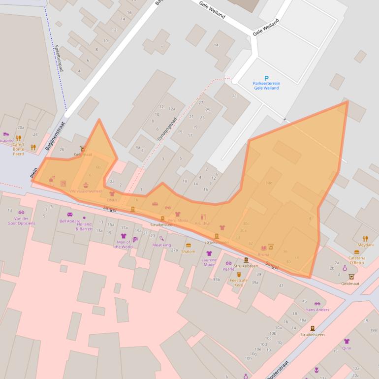 Kaart van postcodegebied 3861AE.
